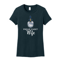 Load image into Gallery viewer, The Citadel, "Proud Cadet Wife," District ® Women’s Perfect Weight ® T-Shirt

