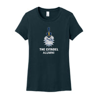 Load image into Gallery viewer, The Citadel, Alumni Spike, District ® Women’s Perfect Weight ® T-Shirt - Navy
