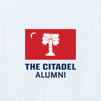 Load image into Gallery viewer, The Citadel, BRP Flag Alumni, District ® Women’s Perfect Weight ® T-Shirt - White
