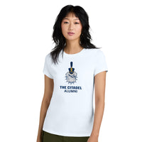 Load image into Gallery viewer, The Citadel, Alumni Spike, District ® Women’s Perfect Weight ® T-Shirt - White

