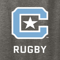 Load image into Gallery viewer, The Citadel, Club Sports - Rugby, District ® Women’s Perfect Weight ® V-Neck T-Shirt - Grey
