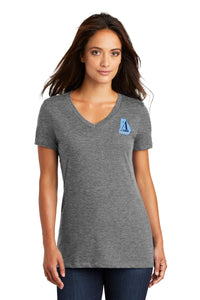 Load image into Gallery viewer, The Citadel, Atlanta Citadel Club, Women’s V-Neck Tee Shirt- Heathered Nickel
