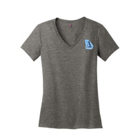 Load image into Gallery viewer, The Citadel, Atlanta Citadel Club, Women’s V-Neck Tee Shirt- Heathered Nickel
