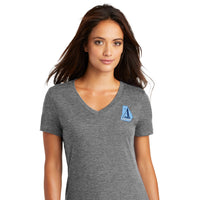 Load image into Gallery viewer, The Citadel, Atlanta Citadel Club, Women’s V-Neck Tee Shirt- Heathered Nickel
