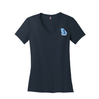 Load image into Gallery viewer, The Citadel, Atlanta Citadel Club, Women’s V-Neck Tee Shirt- Navy
