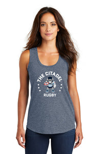 Load image into Gallery viewer, The Citadel, Club Sports - Rugby, Women’s Perfect Tri ® Racerback Tank - Navy
