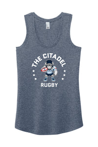 Load image into Gallery viewer, The Citadel, Club Sports - Rugby, Women’s Perfect Tri ® Racerback Tank - Navy
