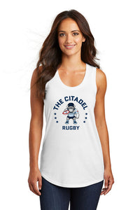 Load image into Gallery viewer, The Citadel, Club Sports - Rugby, Women’s Perfect Tri ® Racerback Tank - White
