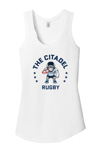 Load image into Gallery viewer, The Citadel, Club Sports - Rugby, Women’s Perfect Tri ® Racerback Tank - White
