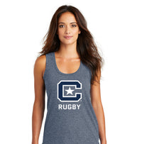 Load image into Gallery viewer, The Citadel, Club Sports - Rugby, District ® Women’s Perfect Tri ® Racerback Tank -  Navy

