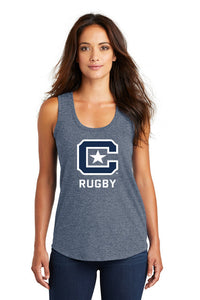 Load image into Gallery viewer, The Citadel, Club Sports - Rugby, District ® Women’s Perfect Tri ® Racerback Tank -  Navy
