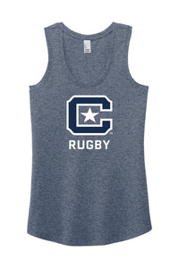 Load image into Gallery viewer, The Citadel, Club Sports - Rugby, District ® Women’s Perfect Tri ® Racerback Tank -  Navy

