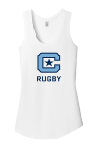 Load image into Gallery viewer, The Citadel, Club Sports - Rugby, District ® Women’s Perfect Tri ® Racerback Tank -  White
