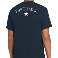 Load image into Gallery viewer, The Citadel, USA Flag, District® Perfect Weight® Icon T-Shirt
