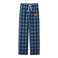 Load image into Gallery viewer, The Citadel Burgee, Club Sport-Sailing, District ® Flannel Plaid Pant - TrueNavy_CarolinaBlue
