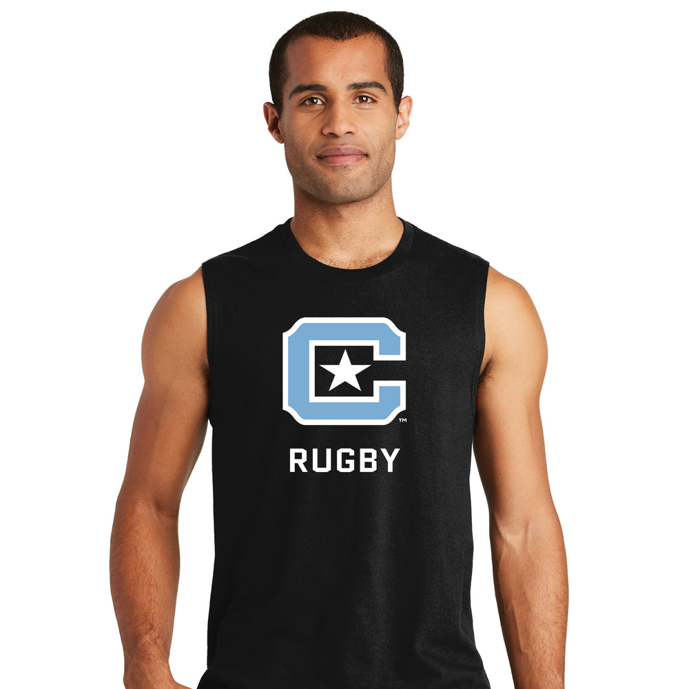 The Citadel C, Club Sports - Rugby,  District® V.I.T.™ Muscle Tank - Black