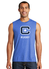 Load image into Gallery viewer, The Citadel C, Club Sports - Rugby,  District® V.I.T.™ Muscle Tank - Carolina Blue
