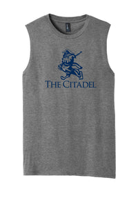 Load image into Gallery viewer, Marching Bulldog Muscle Tank-Grey Frost
