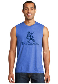 Load image into Gallery viewer, The Citadel, Marching Bulldog Muscle Tank Top- Royal Frost
