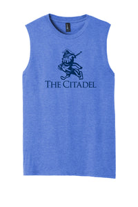 Load image into Gallery viewer, Marching Bulldog Muscle Tank-Royal Frost
