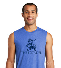 Load image into Gallery viewer, The Citadel, Marching Bulldog Muscle Tank Top- Royal Frost
