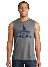 Load image into Gallery viewer, The Citadel, Spike - Powerlifting, District ® V.I.T. ™ Muscle Tank- Grey
