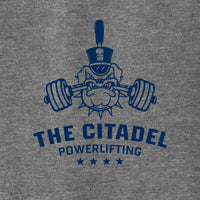 Load image into Gallery viewer, The Citadel, Spike - Powerlifting, District ® V.I.T. ™ Muscle Tank- Grey
