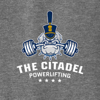 Load image into Gallery viewer, The Citadel, Spike, Powerlifting, District ® V.I.T. ™ Muscle Tank - Grey
