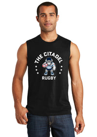 Load image into Gallery viewer, The Citadel, Club Sport - Rugby, Rugby Spike, District ® V.I.T. ™ Muscle Tank- Black
