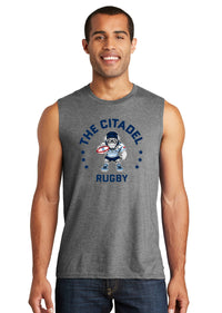 Load image into Gallery viewer, The Citadel, Club Sport - Rugby, Rugby Spike, District ® V.I.T. ™ Muscle Tank- grey
