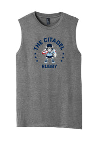Load image into Gallery viewer, The Citadel, Club Sport - Rugby, Rugby Spike, District ® V.I.T. ™ Muscle Tank- grey
