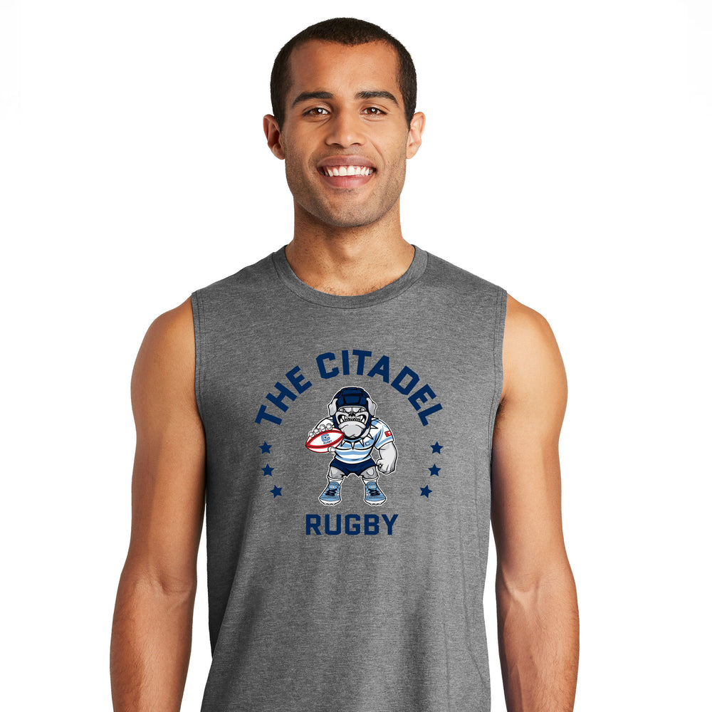 The Citadel, Club Sport - Rugby, Rugby Spike, District ® V.I.T. ™ Muscle Tank- grey