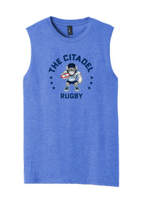 Load image into Gallery viewer, The Citadel, Club Sport - Rugby, Rugby Spike, District ® V.I.T. ™ Muscle Tank- Royal
