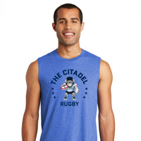 Load image into Gallery viewer, The Citadel, Club Sport - Rugby, Rugby Spike, District ® V.I.T. ™ Muscle Tank- Royal
