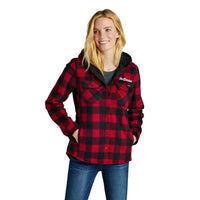 Load image into Gallery viewer, The Citadel Eddie Bauer® Ladies Woodland Shirt Jacket with Cozy Hood
