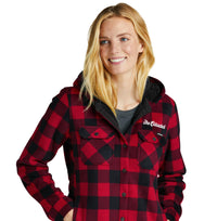 Load image into Gallery viewer, The Citadel Eddie Bauer® Ladies Woodland Shirt Jacket with Cozy Hood
