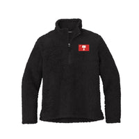 Load image into Gallery viewer, The Citadel, Big Red Flag, Port Authority® Cozy 1/4-Zip Fleece - Black
