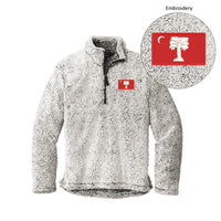 Load image into Gallery viewer, The Citadel, Big Red Flag, Port Authority® Cozy 1/4-Zip Fleece - Grey 

