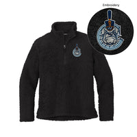 Load image into Gallery viewer, The Citadel, Bulldogs, C Spike, Port Authority® Cozy 1/4-Zip Fleece - Black
