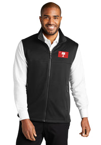 Load image into Gallery viewer, The Citadel, Big Re Flag, Smooth Fleece Vest- Black
