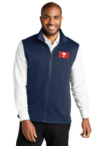 Load image into Gallery viewer, The Citadel, Big Re Flag, Smooth Fleece Vest- Navy
