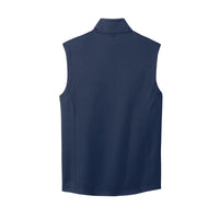 Load image into Gallery viewer, The Citadel, Big Re Flag, Smooth Fleece Vest- Navy- Back
