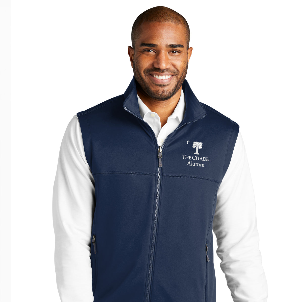 The Citadel, Big Red Alumni, Smooth Fleece Vest- Navy