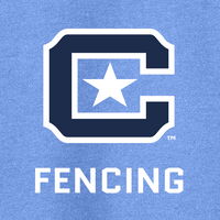 Load image into Gallery viewer, 18500 The Citadel Block C Star logo, Club Sports - Fencing,  Heavy Blend™ Hooded Sweatshirt- carolina blue
