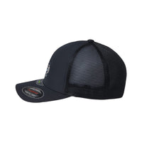 Load image into Gallery viewer, The Citadel, Rugby Spike, Flexfit Unipanel™ Trucker Cap - Black
