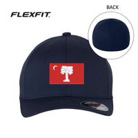 Load image into Gallery viewer, The Citadel, Big Red Flag,  Flexfit - Cotton Blend Cap- Navy

