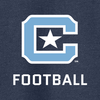 Load image into Gallery viewer, 18500 The Citadel Block C Star logo, Sports - Football,  Heavy Blend™ Hooded Unisex Sweatshirt Navy
