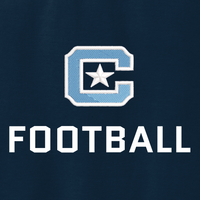 Load image into Gallery viewer, 1566-he Citadel Block C, Sports - Football, Embroidered Unisex Comfort Colors ® Ring Spun Crewneck Sweatshirt
