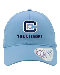 Load image into Gallery viewer, The Citadel, Citadel C, Women&#39;s Perforated Performance Cap Carolina Blue
