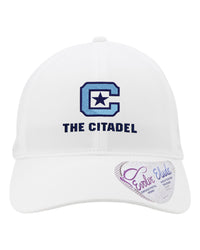 Load image into Gallery viewer, The Citadel, Citadel C, Women&#39;s Perforated Performance Cap Carolina White
